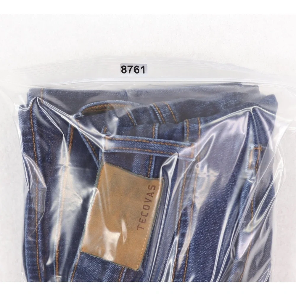 Tecovas Jeans Mens 29x31 Dark Blue Slim Tapered Stretch Denim 5 Pocket Made USA